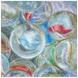 A pastel tutorial working with reflections, shadows and folded material by Karen Hargett